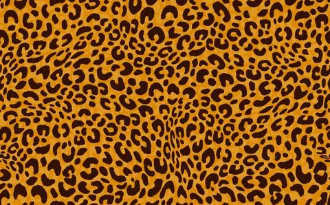 Abstract modern leopard seamless pattern. Animals trendy background. Orange and Illustrazione stock