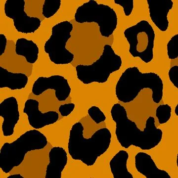 Abstract modern leopard seamless pattern. Animals trendy background. Brown and Stock Illustration