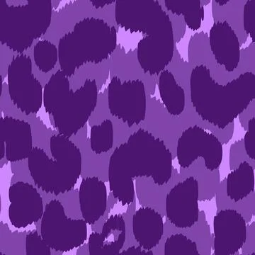 Abstract modern leopard seamless pattern. Animals trendy background. Purple Stock Illustration