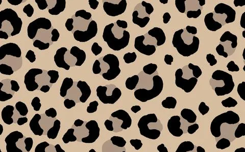 Abstract modern leopard seamless pattern. Animals trendy background. Beige and Illustrazione stock