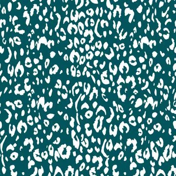 Abstract modern leopard seamless pattern. Animals trendy background. Green and Illustrazione stock