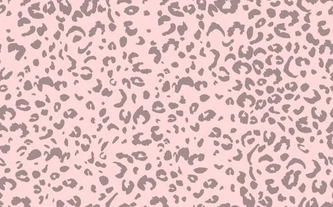 Abstract modern leopard seamless pattern. Animals trendy background. Pink and Stock Illustration