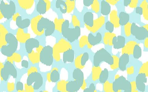 Abstract modern leopard seamless pattern. Animals trendy background. Blue and Illustrazione stock