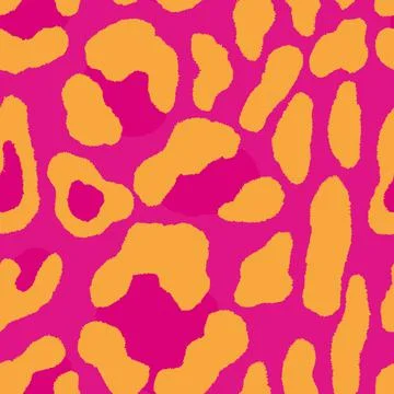 Abstract modern leopard seamless pattern. Animals trendy background. Pink and Illustrazione stock