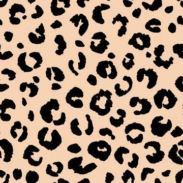 Abstract modern leopard seamless pattern. Animals trendy background. Beige and Illustrazione stock