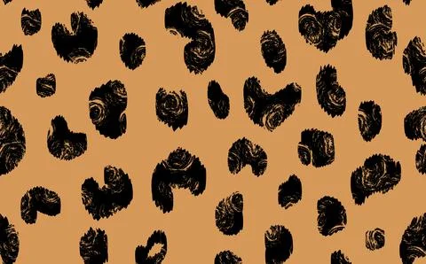 Abstract modern leopard seamless pattern. Animals trendy background. Beige and Illustrazione stock