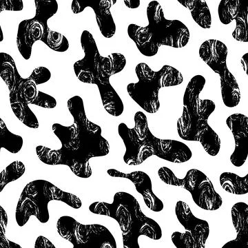 Abstract modern leopard seamless pattern. Animals trendy background. Black and Stock Illustration