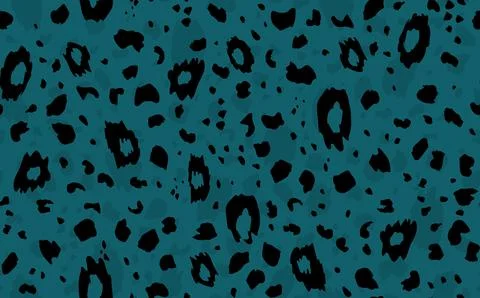 Abstract modern leopard seamless pattern. Animals trendy background. Green and Illustrazione stock