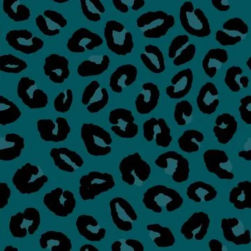 Abstract modern leopard seamless pattern. Animals trendy background. Green and Stock Illustration