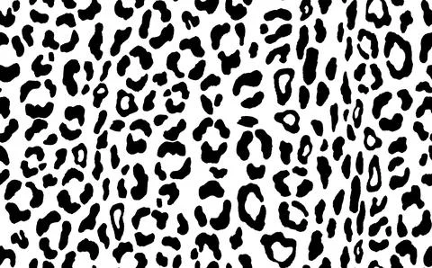 Abstract modern leopard seamless pattern. Animals trendy background. Black and Stock Illustration