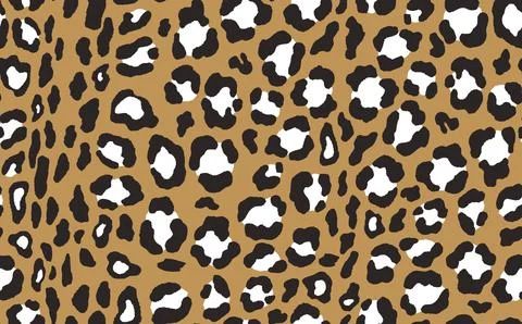 Abstract modern leopard seamless pattern. Animals trendy background. Brown and Stock Illustration