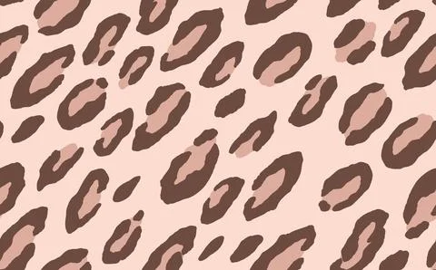 Abstract modern leopard seamless pattern. Animals trendy background. Beige and Stock Illustration