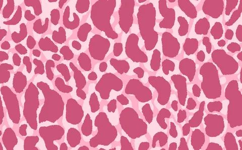 Abstract modern leopard seamless pattern. Animals trendy background. Pink Stock Illustration