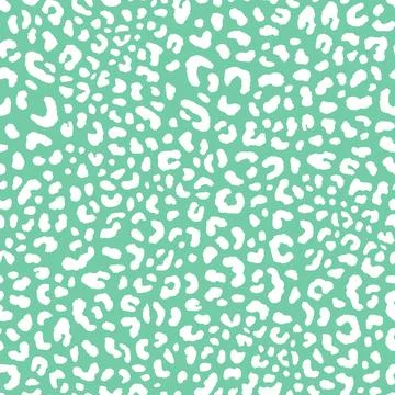 Abstract modern leopard seamless pattern. Animals trendy background. Green and Stock Illustration