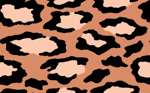 Abstract modern leopard seamless pattern. Animals trendy background. Beige and Stock Illustration