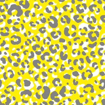 Abstract modern leopard seamless pattern. Animals trendy background. Yellow and Stock Illustration