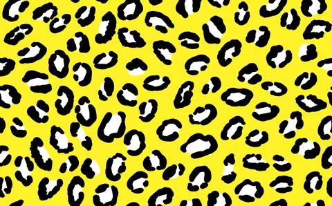Abstract modern leopard seamless pattern. Animals trendy background. Yellow and Stock Illustration