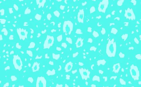 Abstract modern leopard seamless pattern. Animals trendy background. Blue and Stock Illustration