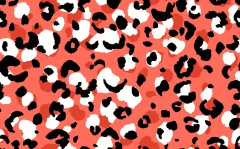 Abstract modern leopard seamless pattern. Animals trendy background. Pink and Stock Illustration