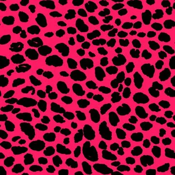 Abstract modern leopard seamless pattern. Animals trendy background. Red and Stock Illustration