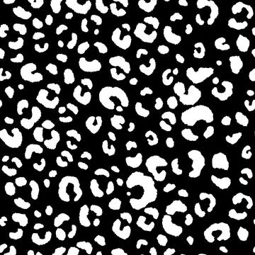 Abstract modern leopard seamless pattern. Animals trendy background. Black and Stock Illustration