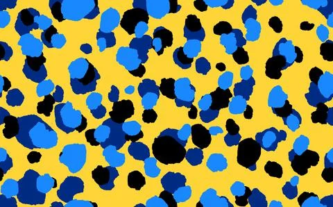 Abstract modern leopard seamless pattern. Animals trendy background. Yellow and Illustrazione stock