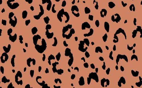 Abstract modern leopard seamless pattern. Animals trendy background. Beige and Illustrazione stock