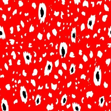 Abstract modern leopard seamless pattern. Animals trendy background. Red and Illustrazione stock
