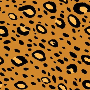 Abstract modern leopard seamless pattern. Animals trendy background. Beige and Illustrazione stock