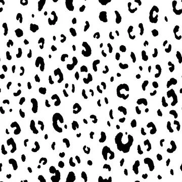 Abstract modern leopard seamless pattern. Animals trendy background. Black and Illustrazione stock