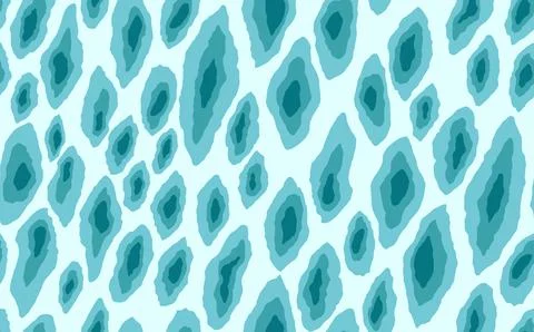 Abstract modern leopard seamless pattern. Animals trendy background. Blue and Stockillustratie