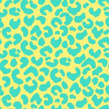 Abstract modern leopard seamless pattern. Animals trendy background. Yellow and Illustrazione stock
