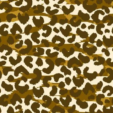 Abstract modern leopard seamless pattern. Animals trendy background. Brown and Stockillustratie