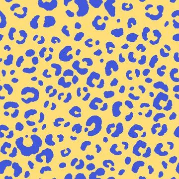 Abstract modern leopard seamless pattern. Animals trendy background. Yellow and Illustrazione stock