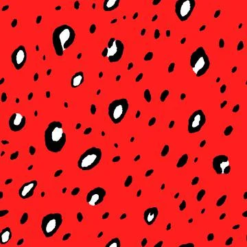 Abstract modern leopard seamless pattern. Animals trendy background. Red and 스톡 일러스트