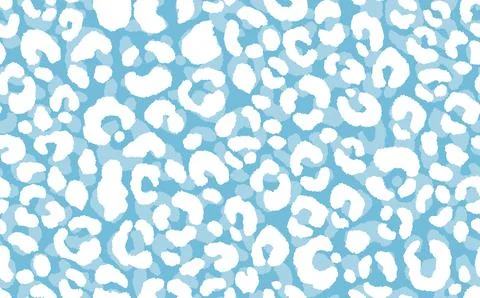 Abstract modern leopard seamless pattern. Animals trendy background. Blue and Illustrazione stock