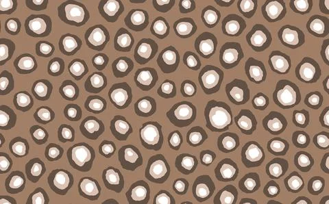 Abstract modern leopard seamless pattern. Animals trendy background. Brown Stock Illustration