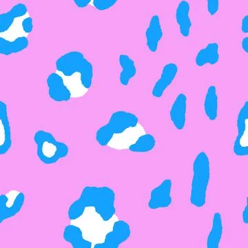 Abstract modern leopard seamless pattern. Animals trendy background. Pink and Stock Illustration