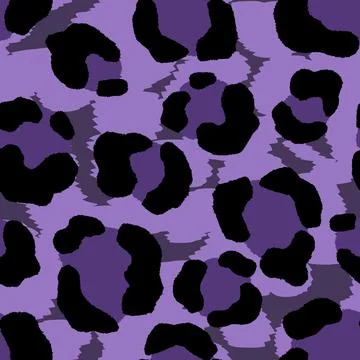 Abstract modern leopard seamless pattern. Animals trendy background. Purple and Stockillustratie