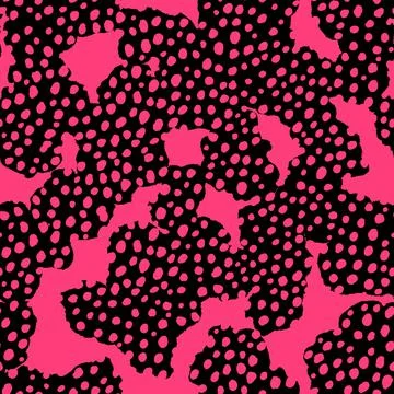 Abstract modern leopard seamless pattern. Animals trendy background. Black and Illustrazione stock