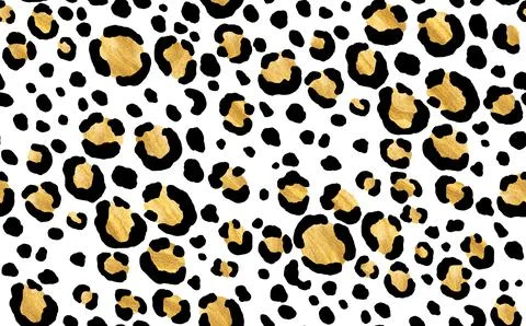 Abstract modern leopard seamless pattern. Animals trendy background. Golden and Stockillustratie