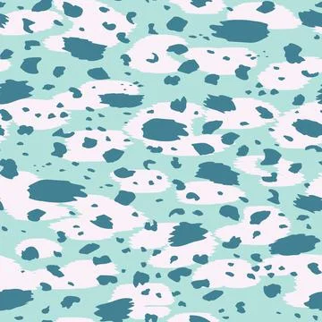 Abstract modern leopard seamless pattern. Animals trendy background. Blue Stockillustratie
