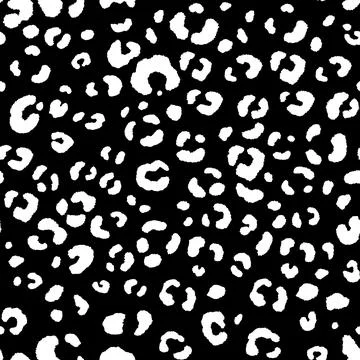 Abstract modern leopard seamless pattern. Animals trendy background. Black and Stock Illustration