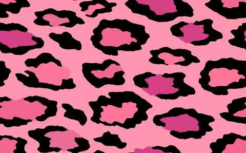 Abstract modern leopard seamless pattern. Animals trendy background. PINK and Stockillustratie