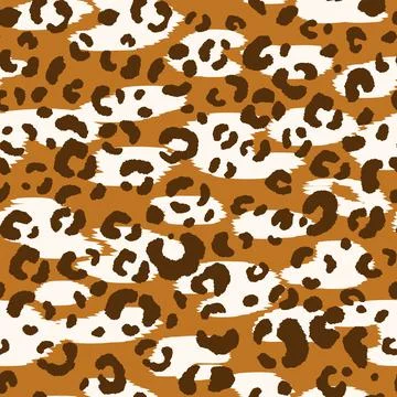 Abstract modern leopard seamless pattern. Animals trendy background. Brown and Stockillustratie