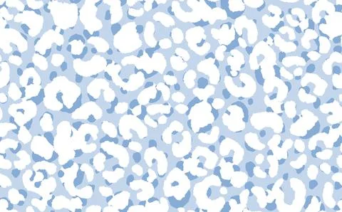 Abstract modern leopard seamless pattern. Animals trendy background. Blue and Illustrazione stock