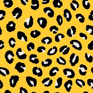 Abstract modern leopard seamless pattern. Animals trendy background. Orange and Stockillustratie