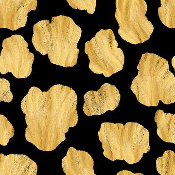 Abstract modern leopard seamless pattern. Animals trendy background. Golden and Stockillustratie