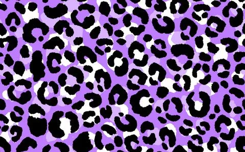Abstract modern leopard seamless pattern. Animals trendy background. Purple and Stockillustratie