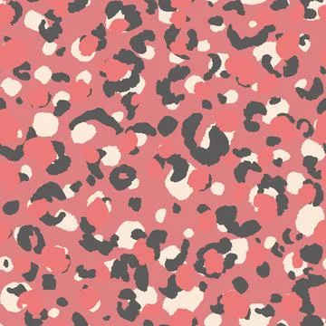 Abstract modern leopard seamless pattern. Animals trendy background. Pink Stockillustratie
